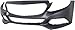 Garage-Pro Bumper Cover Compatible with Mercedes Benz C300 2015-2018 Primed Front Without AMG Styling Package, Luxury Package and Active Park Assist, With Surround View Camera MB1000510