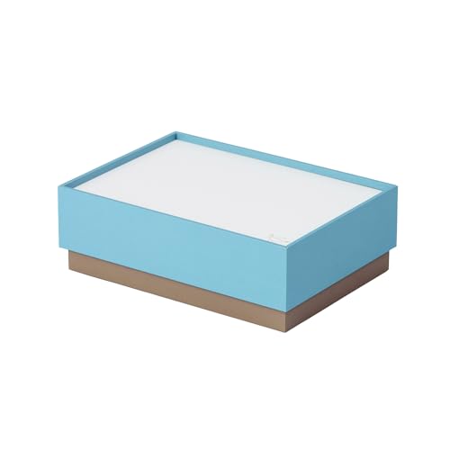 Boîte de rangement en papier bleue Kokobako KBK-401BL organisateur de bureau - 2