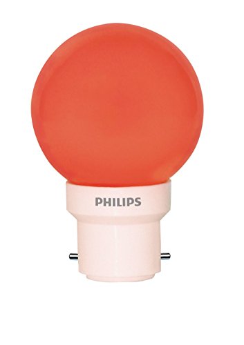 PHILIPS [AUTHORISED DEALER : EMYAS ELECTRIC STORES LED Bulb 0.5W (15W), B22 cap, Red.