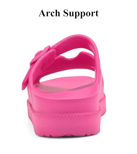 Image of Haifago Women's Platform Sandals with Arch Support, Summer Beach Slides Adjustable Buckle Comfortable Lightweight EVA Slip on Slide