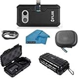 FLIR ONE Pro Thermal Imaging Camera Apple IOS ONLY Bundle With Rugged Waterproof Case and Cleaning Cloth (NOT ANDROID)  