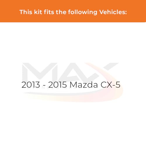 Image of MAX Advanced Brakes - Rear Brake Kit For 2013-2015 Mazda CX-5| Carbon Ceramic Brake and Rotor Kit| Daily Performance Geomet Coated Cross-Drilled Brake Rotors