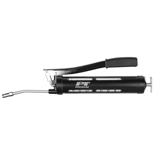 Image of Performance Tool W54293 Clear View Lever Grease Gun - Easily Grease Fittings with Clear View Barrel and Comfortable Lever Action Handle