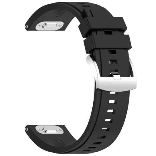 Correa de silicona compatible con Huawei Watch GT 6 46mm negra miniatura 5