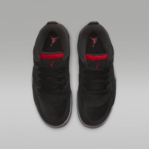 AIR JORDAN 4 RM (GS) "BLACK/VARSITY RED-WOLF GREY-WHITE"4