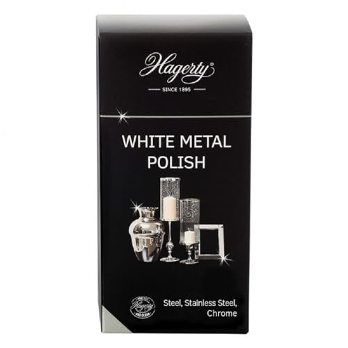 Hagerty White Metal Polish Cleaner 250ml for Steel, Chrome and Stainless Steel