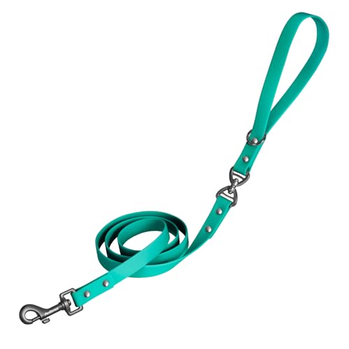 PetBonus Waterproof Dog Leash, 5 FT Odor Proof Rubber Dog Leash, No Tangle and Easy to Clean Puppy...