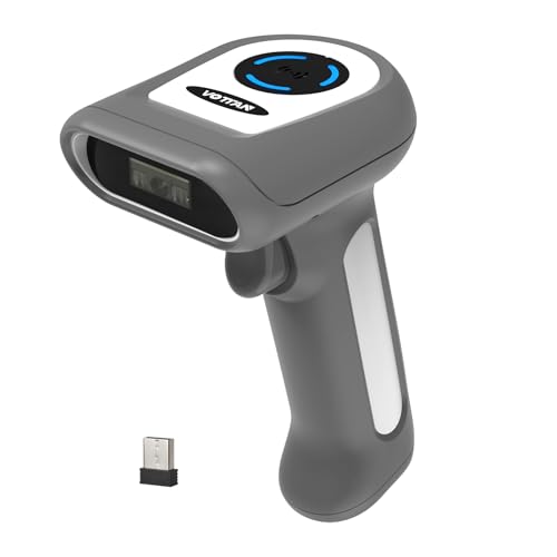 Scanner de codes-barres sans fil VOTTAN industriel, batterie 5000 mAh pour gestion de stock