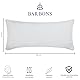 Barbons Kissenbezug 40x90 Weiss 2er Set – 165 g/m² Oeko-TEX Zertifiziert Kopfkissenbezug 100% Jersey Baumwolle weiche Kissenbezüge Kissenhülle mit Reißverschluss (40x90-Weiss)