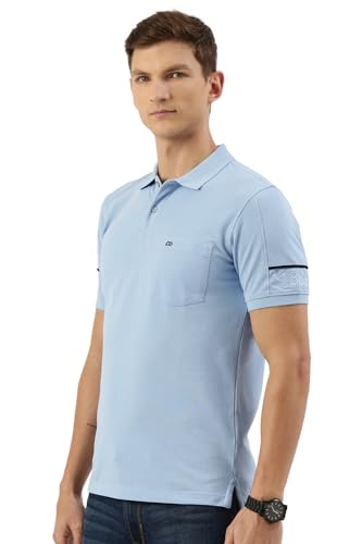 Image of Peter England Men's Solid Regular Fit T-Shirt