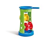 Hape - Mulino ad Acqua e Sabbia 18 M+| Divertente Giocattolo Multicolore per Gioco all’Aperto in Spiaggia e Piscina