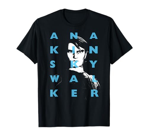 T-shirt Star Wars Anakin Skywalker Clone Wars vêtement geek imprimé graphique texturé original