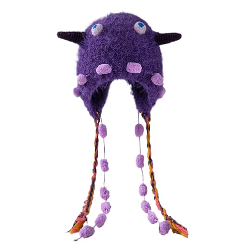 Gorro de invierno con orejeras – Gorro de con orejas de animal | Bonito sombrero de trampa con orejeras para caza al aire libre para hombres y mujeres, invierno, ciclismo, esquí, patinaje