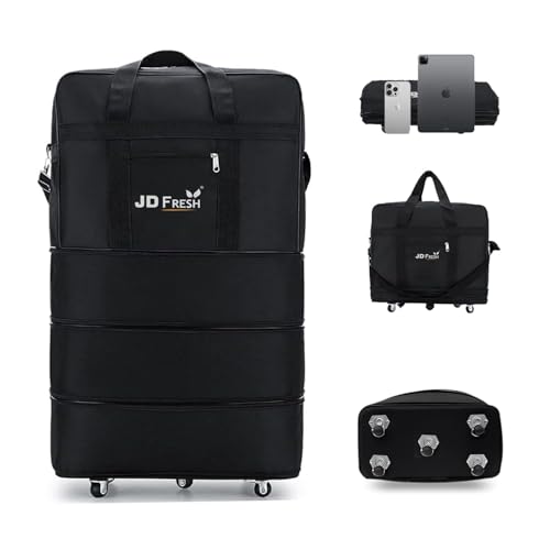 JD FRESH 3 Layer Expandable Duffle Bags/90 cm Nylon Convertible T...
