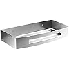 Panier De Douche Coin Mural Acier Inox Brossé Ambrosya - Étagère Baignoire 30x12.5x40 Cm