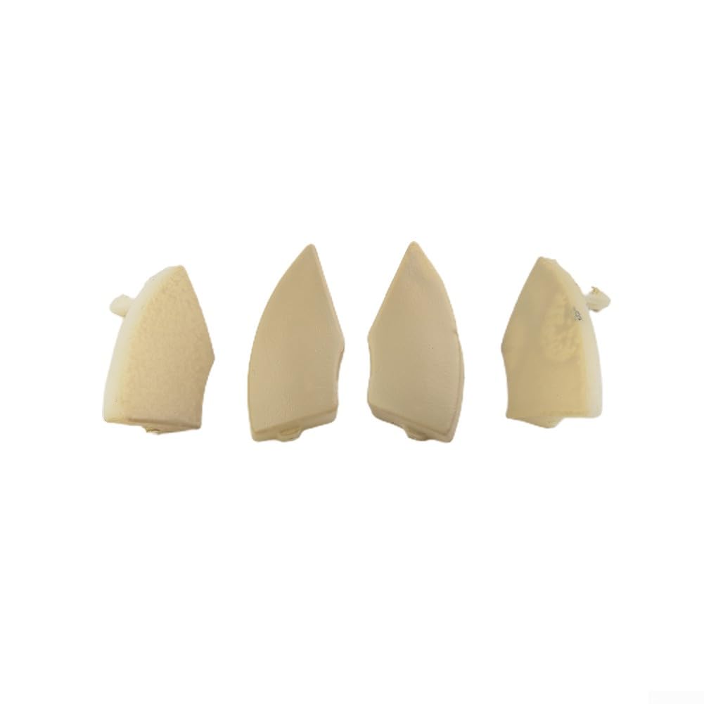 Oniissy 4 copripulsanti per auto, per Fiat 500 radio CD, colore beige, per rimozione, durata e uso di lunga durata