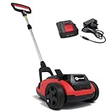 Lawnmower Cordless 20V RocwooD Small/Mini Lawn Cutter for All Grass Types Quick Work Li-ion 2Ah 350W 21cm Cut Width Garden Lightweight Maneuverable Rotary Blade