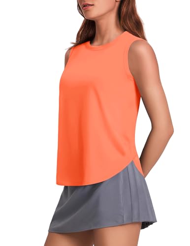 Image of PINSPARK Workout Tank Tops Woman Ice Silk UPF 50+ Athletic Yoga Shirts