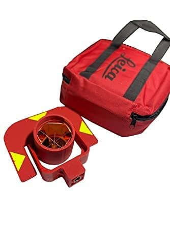 Vision Nautical LP111 Big Prism For Total Station Land Survey (Laica,Sokkia,Nikon,Topcon) - Red, 64mm, Automatic, Plastic, Horizontal and Vertical