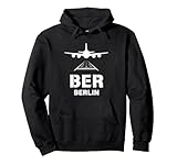 Aeropuerto ber Berlín, Alemania Avión aterrizando en Pista Sudadera con Capucha