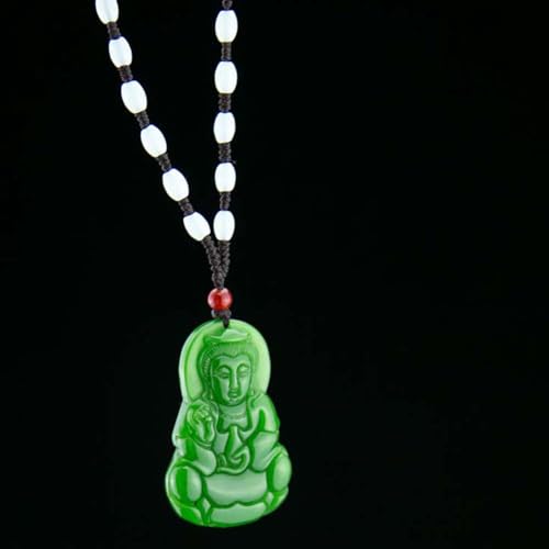 Collier Feng Shui en Jade Vert, pendentif sérénité contre le stress