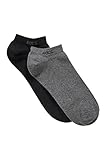BOSS Herren 2P AS Uni Colors CC Zweier-Pack Sneakers-Socken aus Baumwoll-Mix Grau 43-46