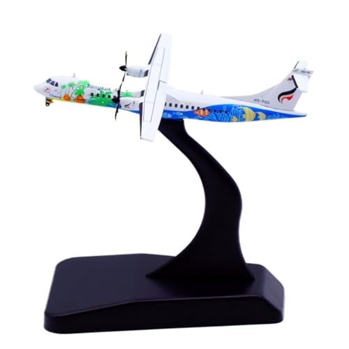 Modelo de avión ATR-72-500 Bangkok Airways a escala 1/400 en miniatura coleccionable de 6 cm