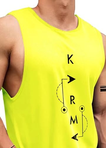 Image of AUSK Men Vest || Gym Tshirt for Men || Karma Printed Sleeveless Regular Fit T Shirt for Mens