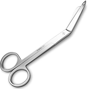 Utopia Care Bandage Scissors, 5.5 Inch Stainless Steel Shears for First Aid and Professional Use – Silver