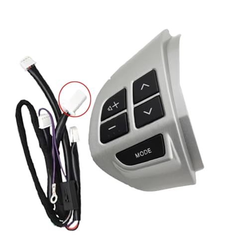 Botón de sonido de volumen del volante izquierdo para Mitsubishi Lancer y Pajero