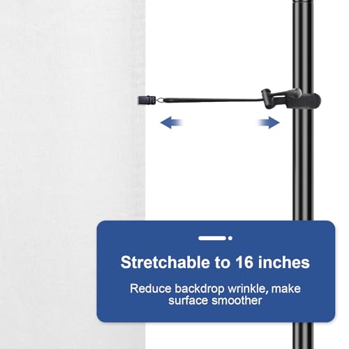 Image of EMART 8x10 ft White Backdrop for Photography, Large Party Photo Background Curtain Drapes, Washable Polyester Fabric Back Drop Screen Sheet for Birthday Video Studio Portrait Photoshoot