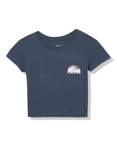 Image of Roxy Womens Boyfriend Crew T-Shirt, Casual Relaxed Fit Crew Neck Tee Short Sleeve Cotton Basic Shirt Everyday Comfort