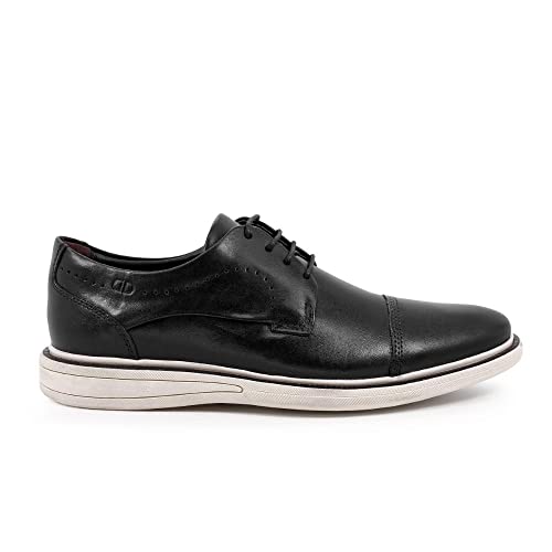 Sapato de Couro Metropolitan Bay Preto Cadarço-Preto-42