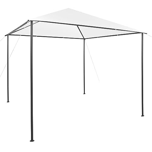 ShGaxin Pavillon, Faltpavillon, Pergola, Partyzelt, Standmarkise, Sonnenzelt, Garten Pavillion, Grillpavillon, 3x3x2,9 m Weiß 180 g/m²