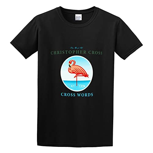 Photo de Christopher Cross Cross Words Very Best of Christopher Cross Mens Short Sleeve Black 3XL