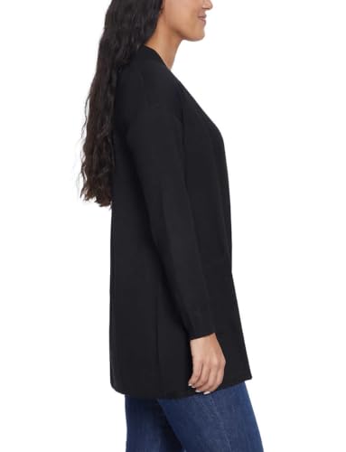 Gloria Vanderbilt Women's Open Front Cardigan, Black, Large2