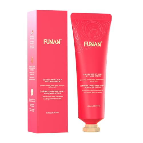 FUNAN Crema de peinado 3 en 1, no es ideal para mujeres y niños, crea rizos suaves y definidos, sin flakes blancos