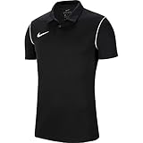 Cierre de dos botones NIKE Y Nk Dry Park20, Polo Shirt Unisex Niños, Black/white/white, 13 Años