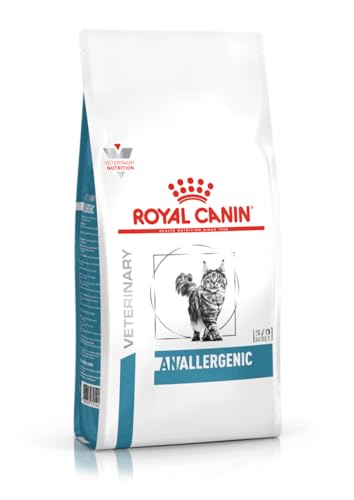 Royal Canin Veterinary Anallergenic für Katzen | 4 kg | Trockennahrung | Diät-Alleinfuttermittel für ausgewachsene Katzen | Stark hydrolysiertes Protein