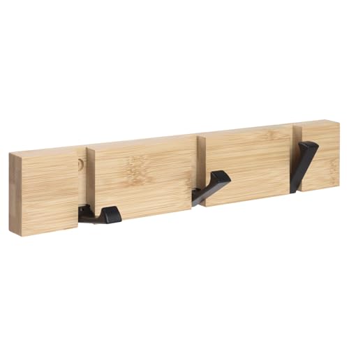 GeeRic Perchero de Pared Plegable con 3 Ganchos...