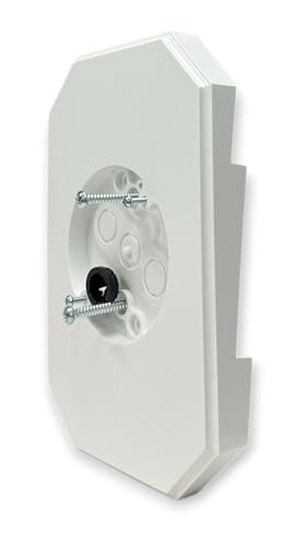 iMBAPrice White Siding Mount Block 8141DBL UL Listed Vinyl Light Mounting Block with Built-in Electrical Box for 4 and Lap Double Siding 1-Pack 6.9 W x 10.2 H