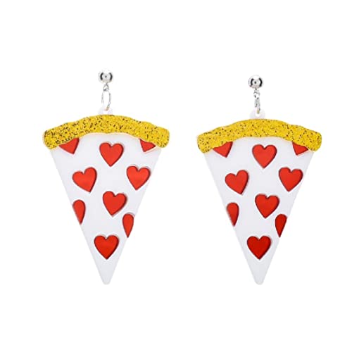 Boucles d'oreilles pizza hypoallergéniques pour peaux sensibles