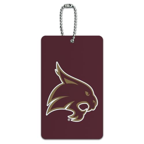 Graphics & More Texas State University Logo Luggage Card Suitcase Carry-On ID Tag