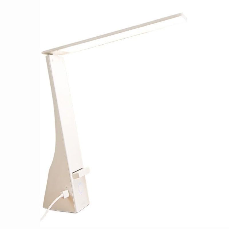 Lampade da tavolo Lampada da scrivania pieghevole, lampada da scrivania a LED con supporto for telefono retrattile, 3 modalità colore e 3 livelli di luminosità, ricarica/luce da lettura for ufficio La