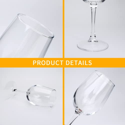 Red Wine Glasses Set,10 Oz Clear Wine Glass With Stem,Premium Crystal Long Stemware Elegant White Wine Glassware For Drinking,Wine,Restaurants,Parties,Wedding,12 Pack #TOP2
