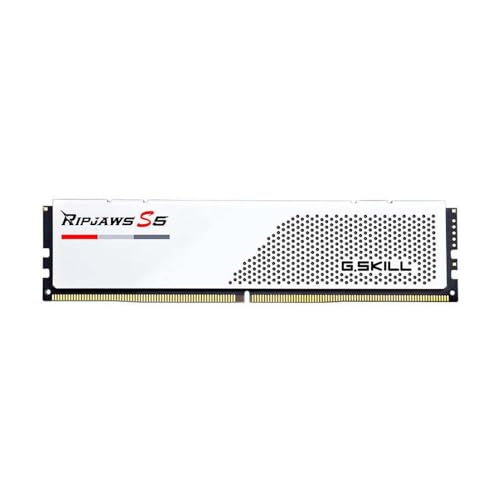 Image of G.Skill Ripjaws S5 (Intel XMP) 32GB (2 x 16GB) DDR5 6000 CL32-38-38-96 1.35V Dual Channel Desktop Memory /RAM - F5-6000J3238F16GX2-RS5W (White)