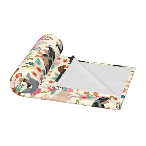 Couverture teckel grande taille lit épais anti-froid