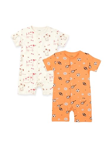 Image of Kidbea Cotton Unisex Baby Romper | Soft Printed Bodysuit for Kidswear