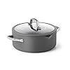 Calphalon simply easy system nonstick dutch oven 5 quart gray  urban country home decor