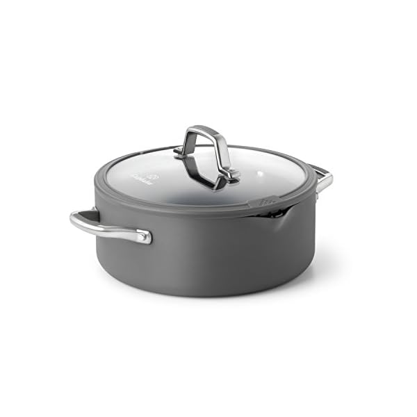 Calphalon simply easy system nonstick dutch oven 5 quart gray  urban country home decor